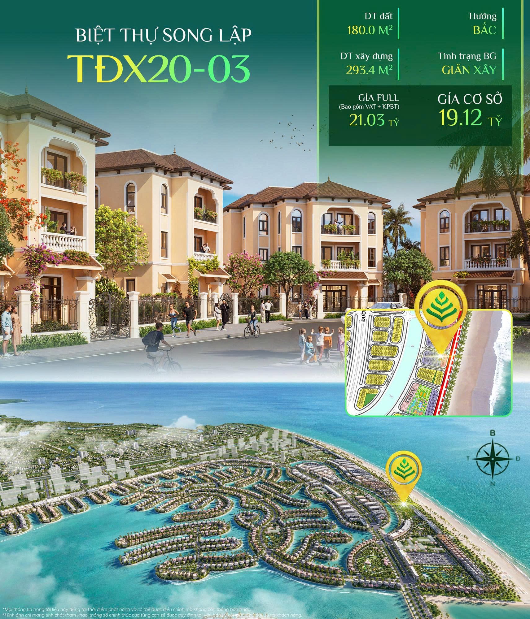 Chỉ căn TĐX 20-03 Vinhomes Green Paradise Cần Giờ Chỉ căn TĐX 20-03 Vinhomes Green Paradise Cần Giờ