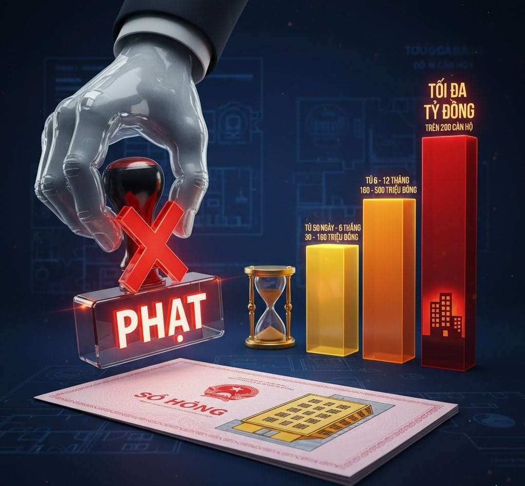 phạt nếu phát sổ hồng chậm