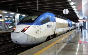 tàu cao tốc KTX tại Hàn Quốc