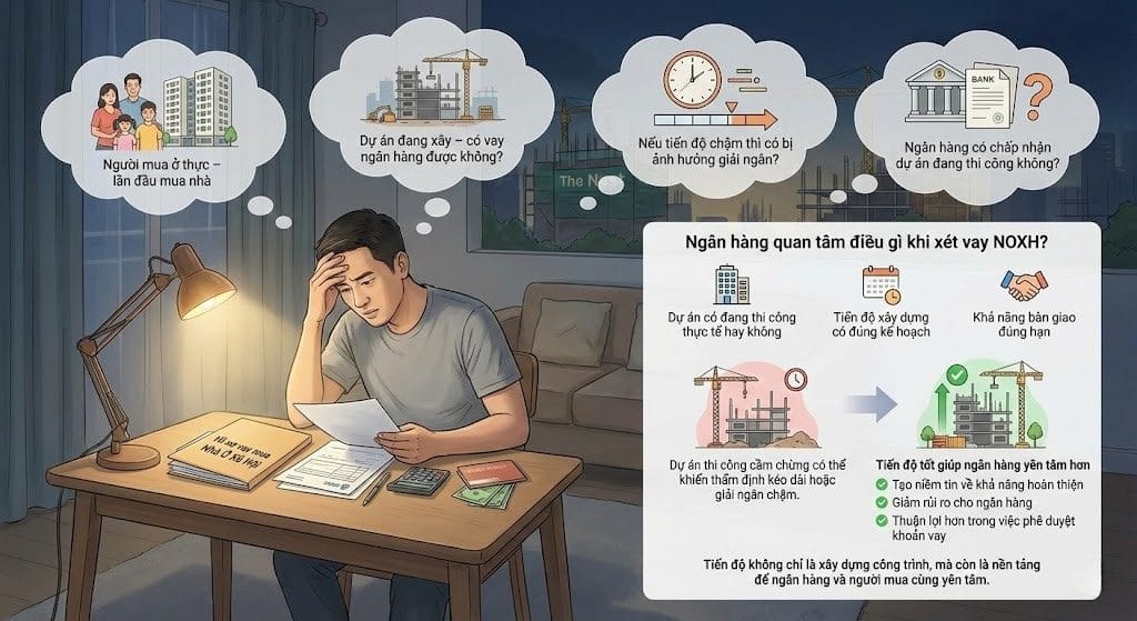 Ngân hàng quan tâm điều gì khi xét vay NOXH Ngân hàng quan tâm điều gì khi xét vay NOXH