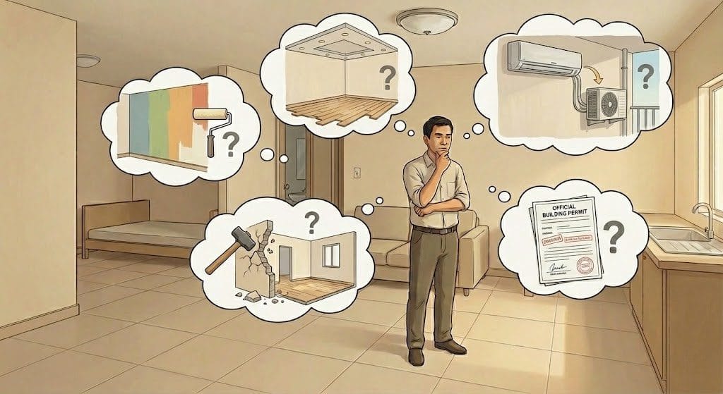 Thắc mắc liên quan tới sửa chữa và lắp đặt ở NOXH