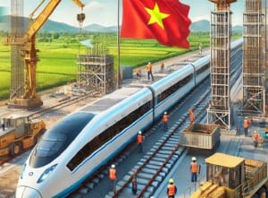 Hình ảnh minh họa bến Metro đang được hình thành