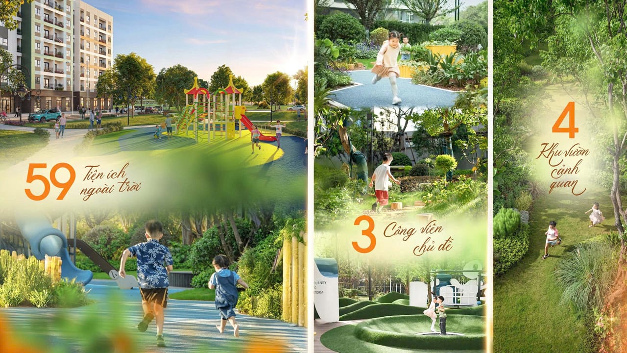 tiện ích nội khu của happy home tràng cát
